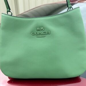 Coach Mint Green Leather Bag